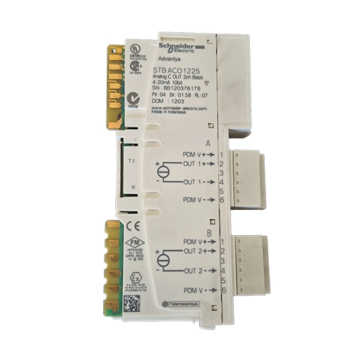 Module de sorties analogiques Schneider Electric STBACO1225 Advantys STB 2 sorties 4-20 mA.