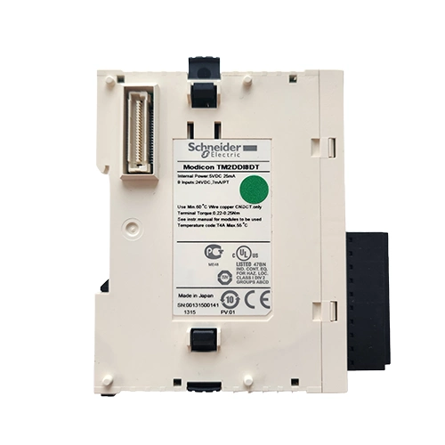 Module TM2DDI8DT Schneider Electric 8 entrées TOR 24 VDC avec bornier amovible pour automate Modicon M238 et Twido.