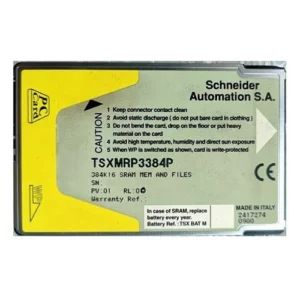 Carte mémoire TSXMRP3384P Schneider Electric SRAM PCMCIA 384K16 pour automate Modicon Premium TSX 57.