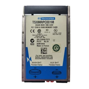 Carte mémoire TSXMRPC001M Schneider Electric SRAM 1 Mo pour automate Modicon Premium TSX 57.
