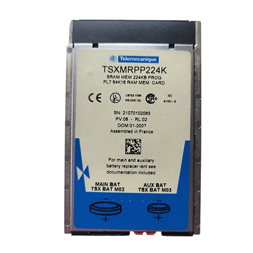Carte mémoire TSXMRPP224K Schneider Electric SRAM 224 Ko pour automate Modicon Premium TSX 57.
