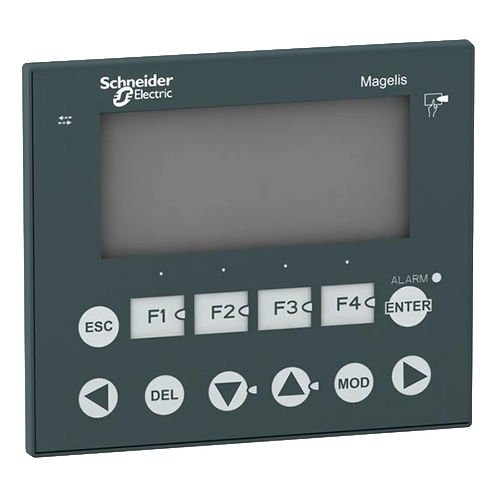 Terminal Schneider Electric XBTRT511 Magelis tactile 24VDC avec écran matriciel et clavier intégré.